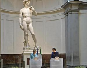 Merkel-Renzi-David-Michelangelo